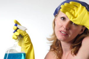 Cleaning woman