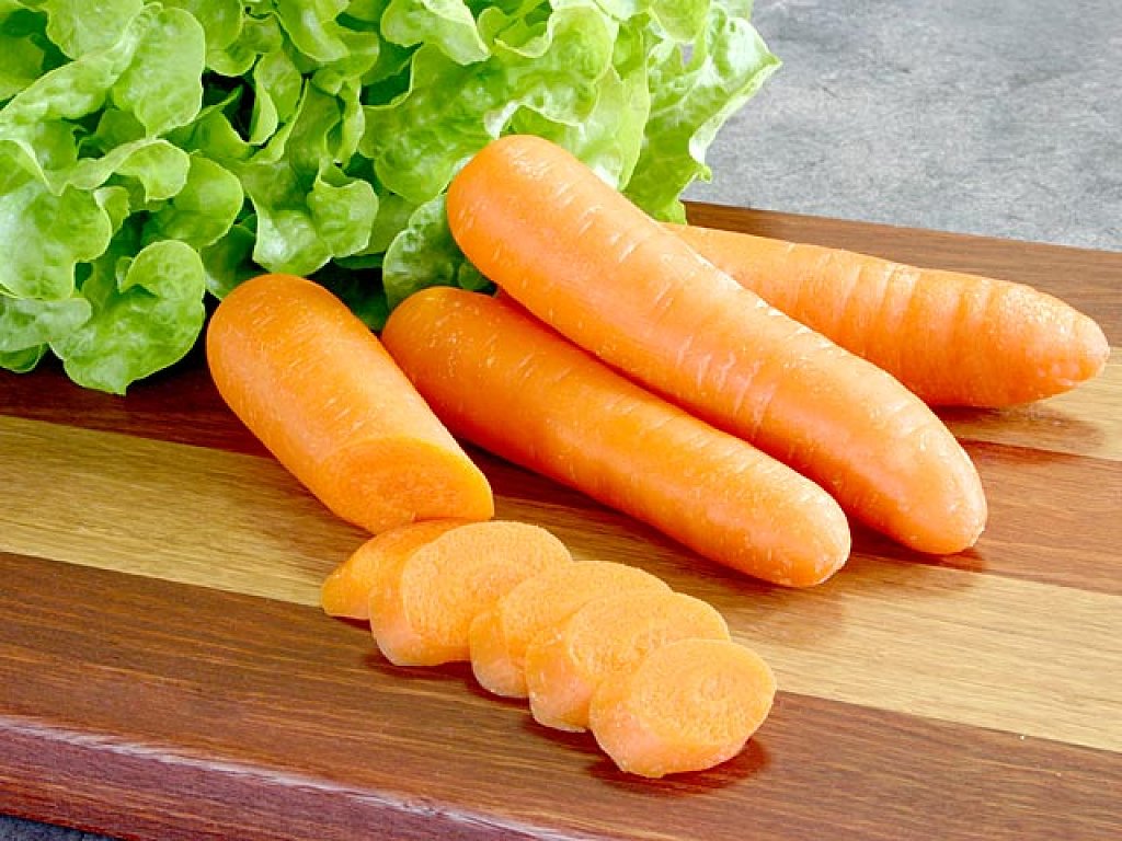 Zanahorias a la crema de hierba