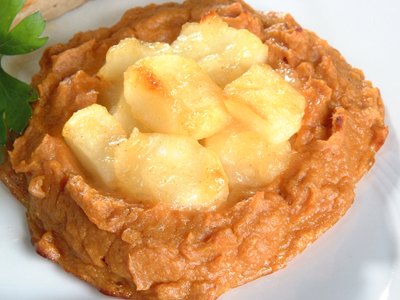 Receta de camotes con manzanas