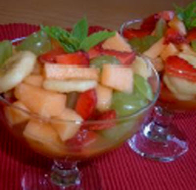 Receta de ensalada de cuatro frutas