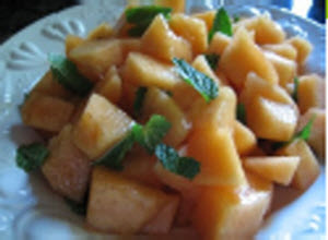 Receta de ensalada de melón con menta
