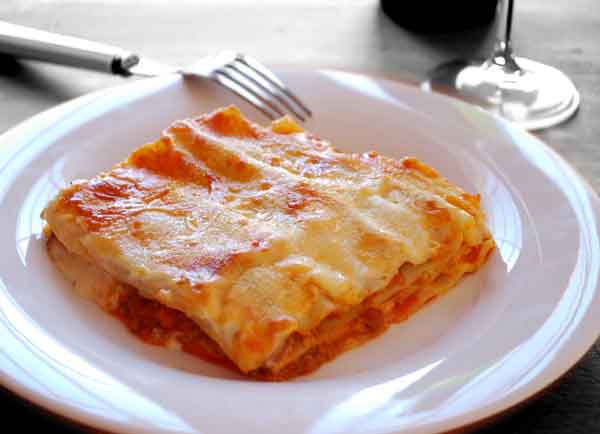 Receta de lasaña fácil de preparar
