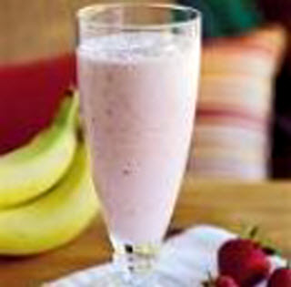Receta de licuado fresco de fruta y yogur