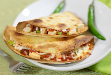 Receta de quesadillas de pollo