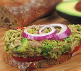 Receta de sándwich de atún y aguacate