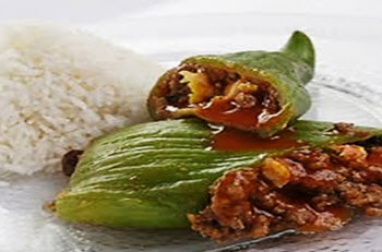 Receta de caiguas o pimientos rellenos