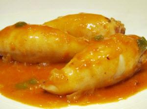 Receta de calamares rellenos