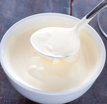 Receta de mayonesa y salsas con yogurt light