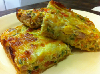 Receta de pastel de verduras