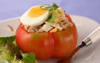 Receta de tomates rellenos de atún