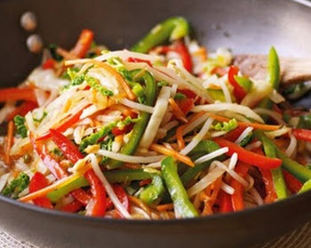 Receta de verduritas chinas salteadas