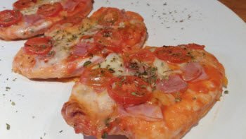 Receta de pollo pizza