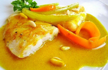 Receta de pescado en salsa de ají con naranja