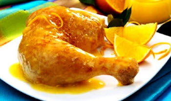 Receta de pollo a la naranja