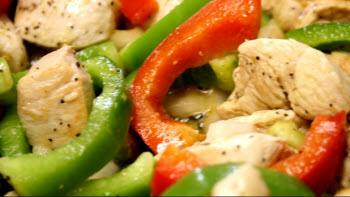 Receta de pollo con verduras chinas